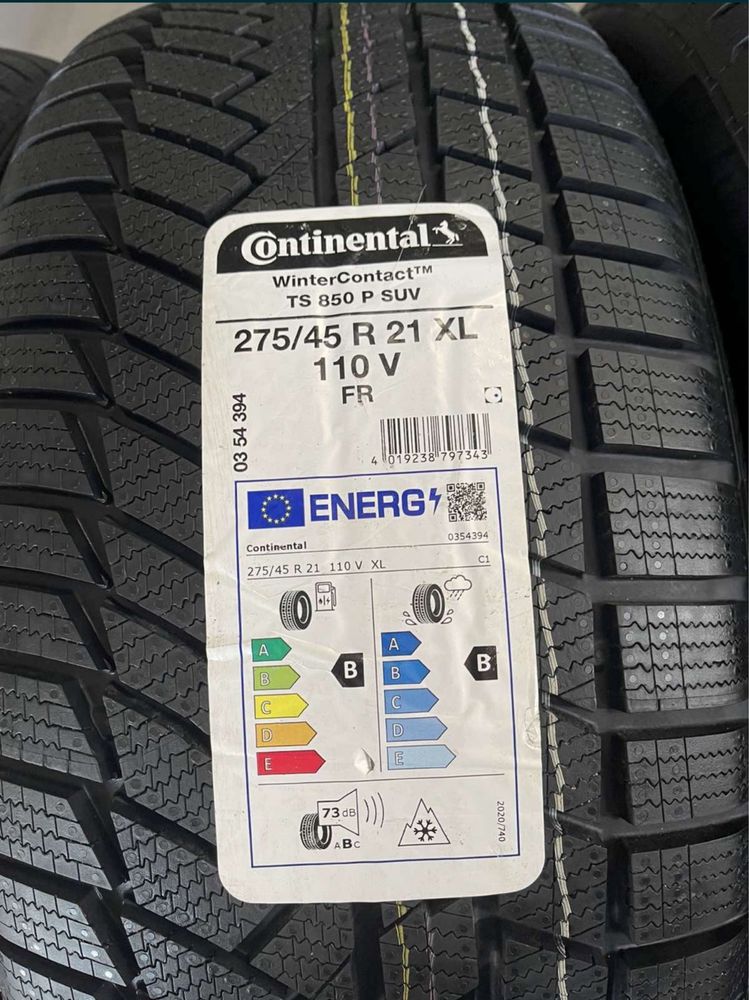 315/40/21+275/45/21 R21 Continental WinterContact TS850P 4шт нові зима