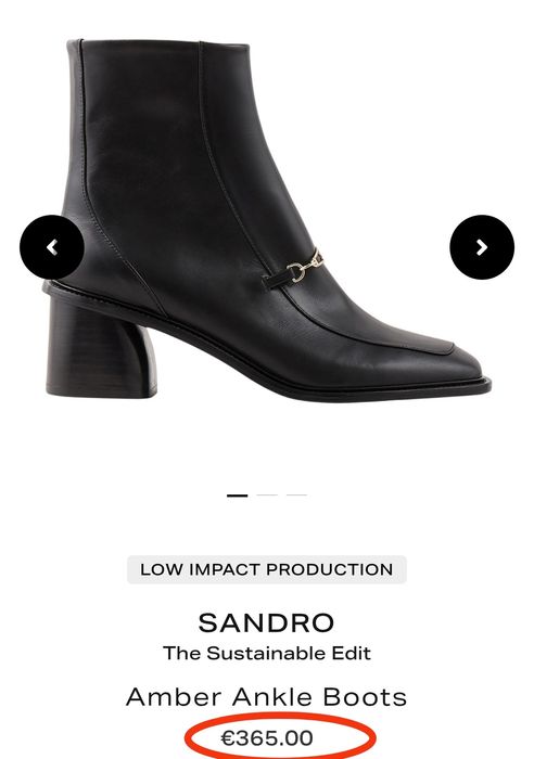 Sandro Paris шкіряні жіночі ботильони