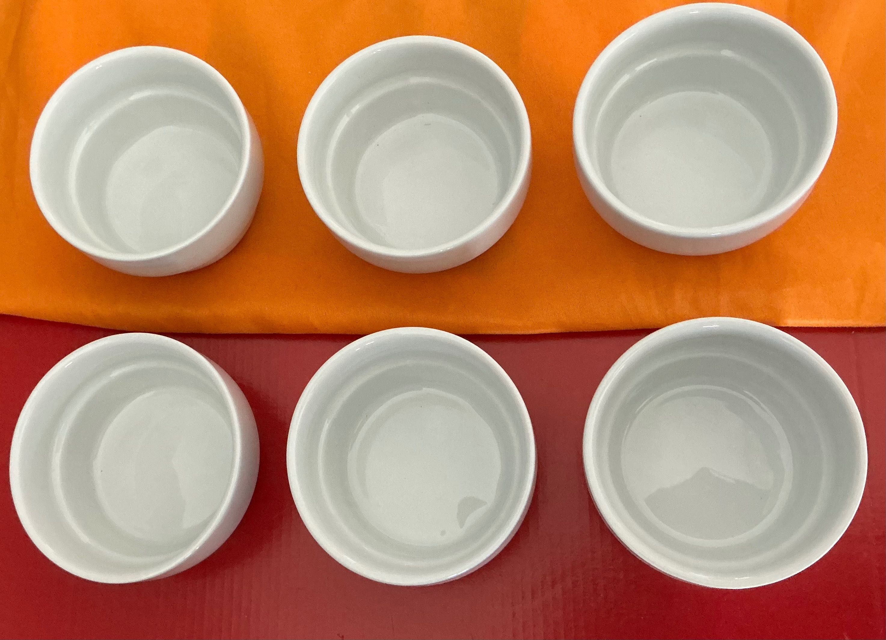 Conjunto de taças de sobremesa em cerâmica. NOVO!