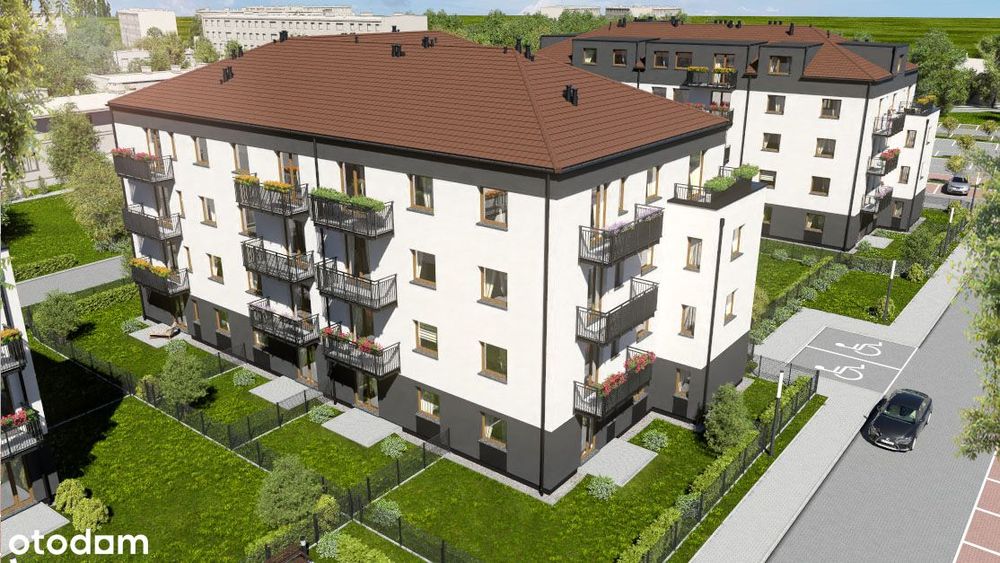 Gotowe 2 pokoje z ogrodem, komórką i miejscem postojowym