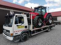 Transport maszyn rolniczych i budowlanych ciągnik traktorów wózki widł