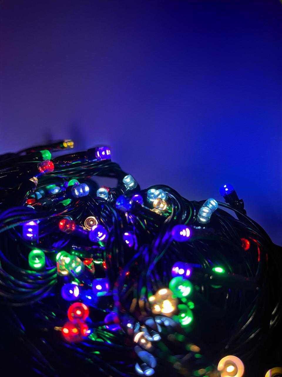 Lampki LED 100 choinkowe oświetlenie święta kolorowe wielokolorowe
