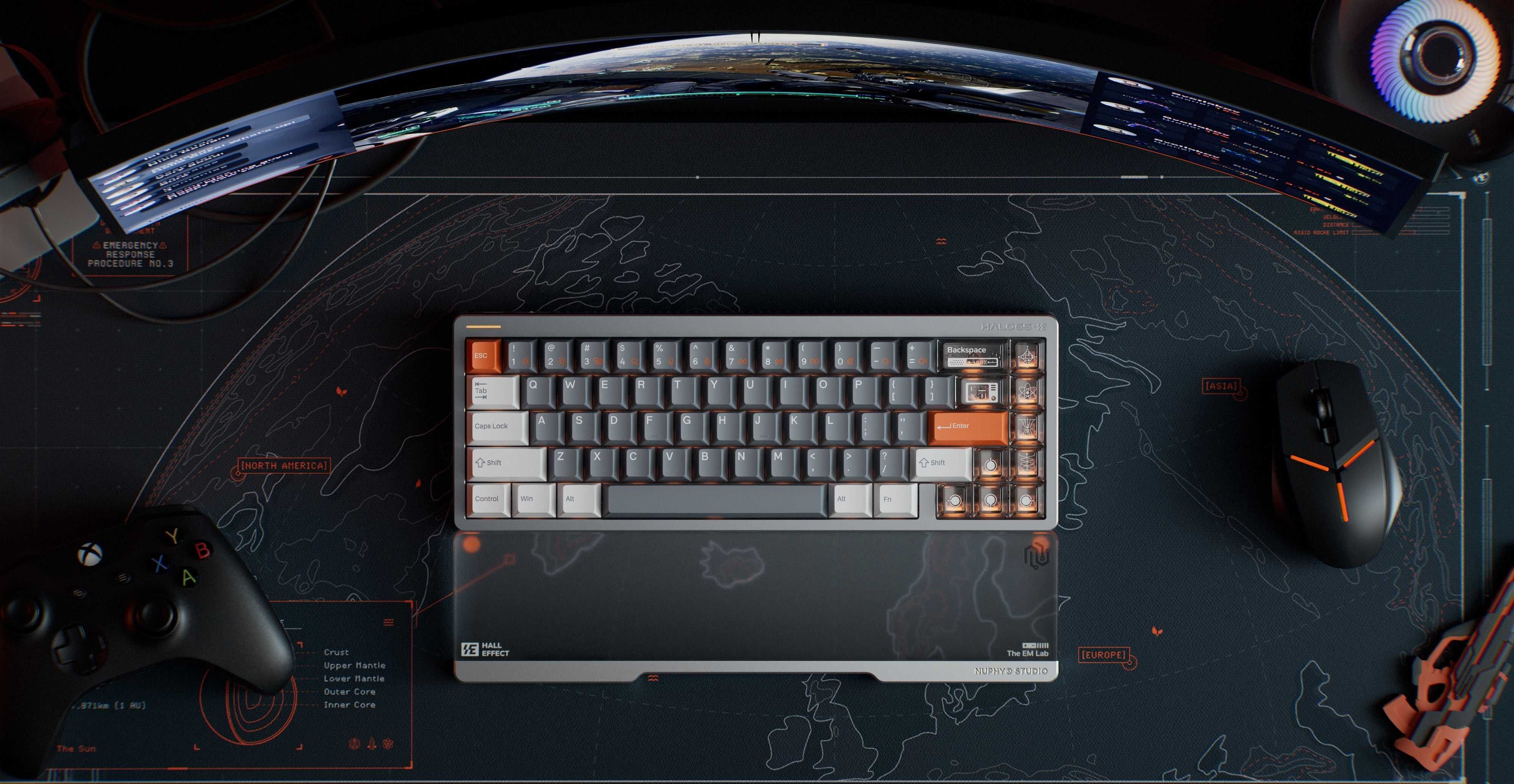 Магнітна механічна клавіатура Nuphy Halo65 HE Magnetic Gateron Jade