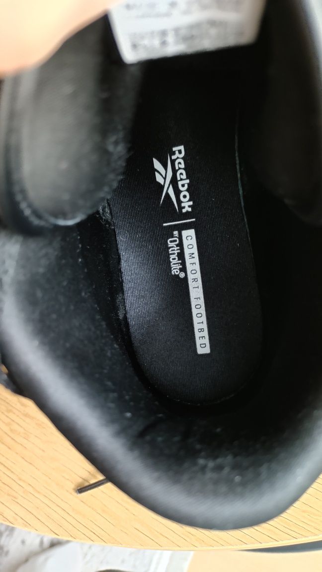 Skórzane buty sportowe, sneakersy wysokie za kostkę Reebok, r.39 (25,5