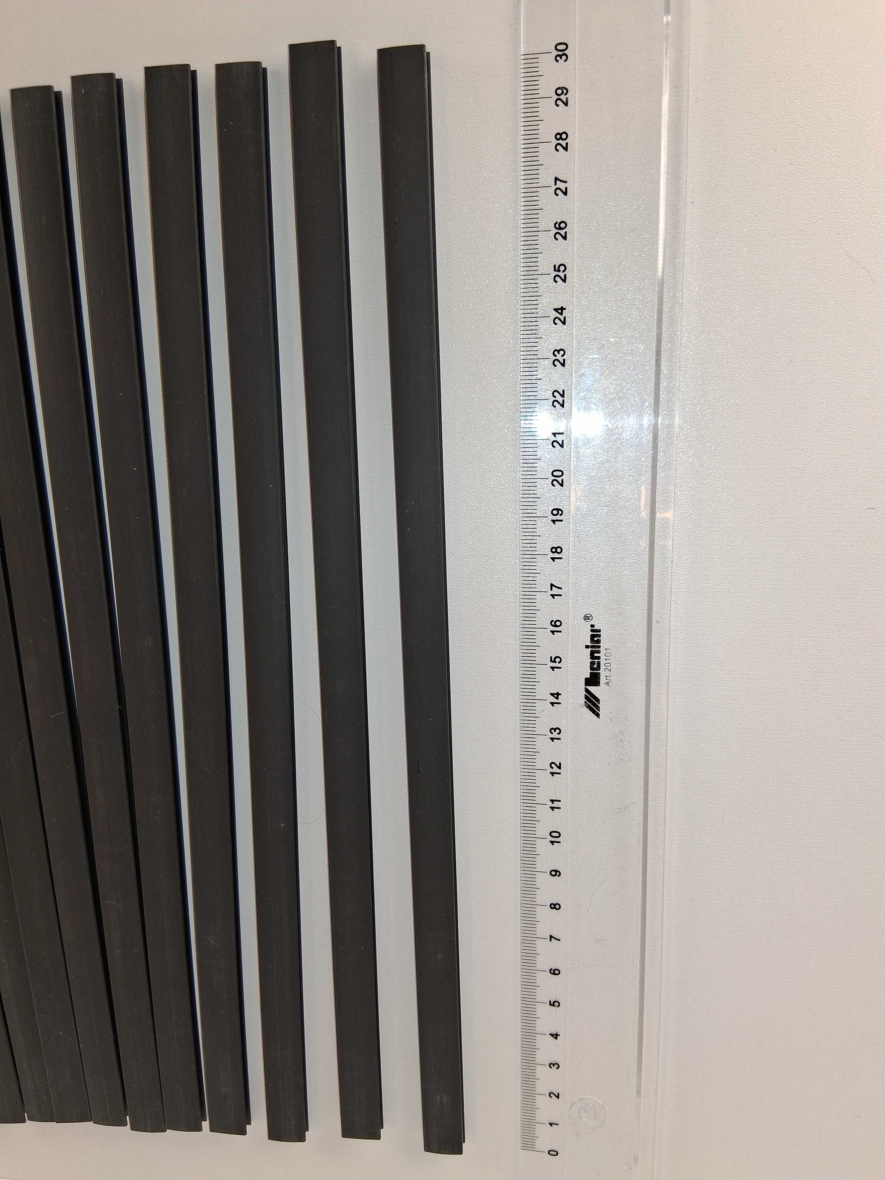 Y045 Profile H Do Łączenia Paneli PCV Płaskowniki Czarne 11 sztuk