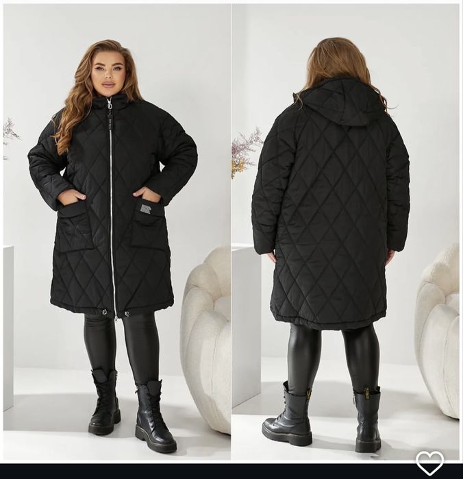 Зимова куртка пальто батал