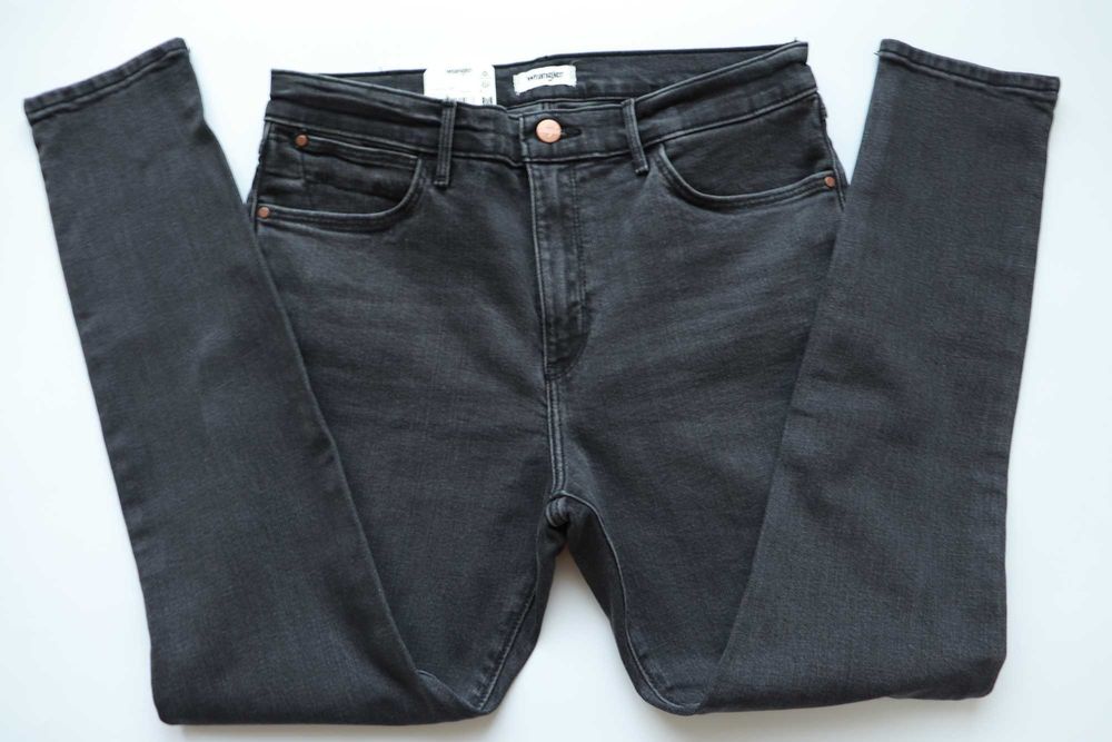 WRANGLER HIGH SKINNY 630 W31 L30 damskie spodnie jeansy nowe okazja