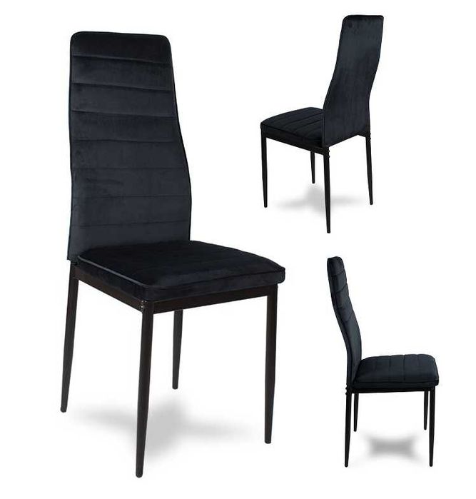 Krzesło tapicerowane  salon jadalnia welurowe Velvet kolory Promocja