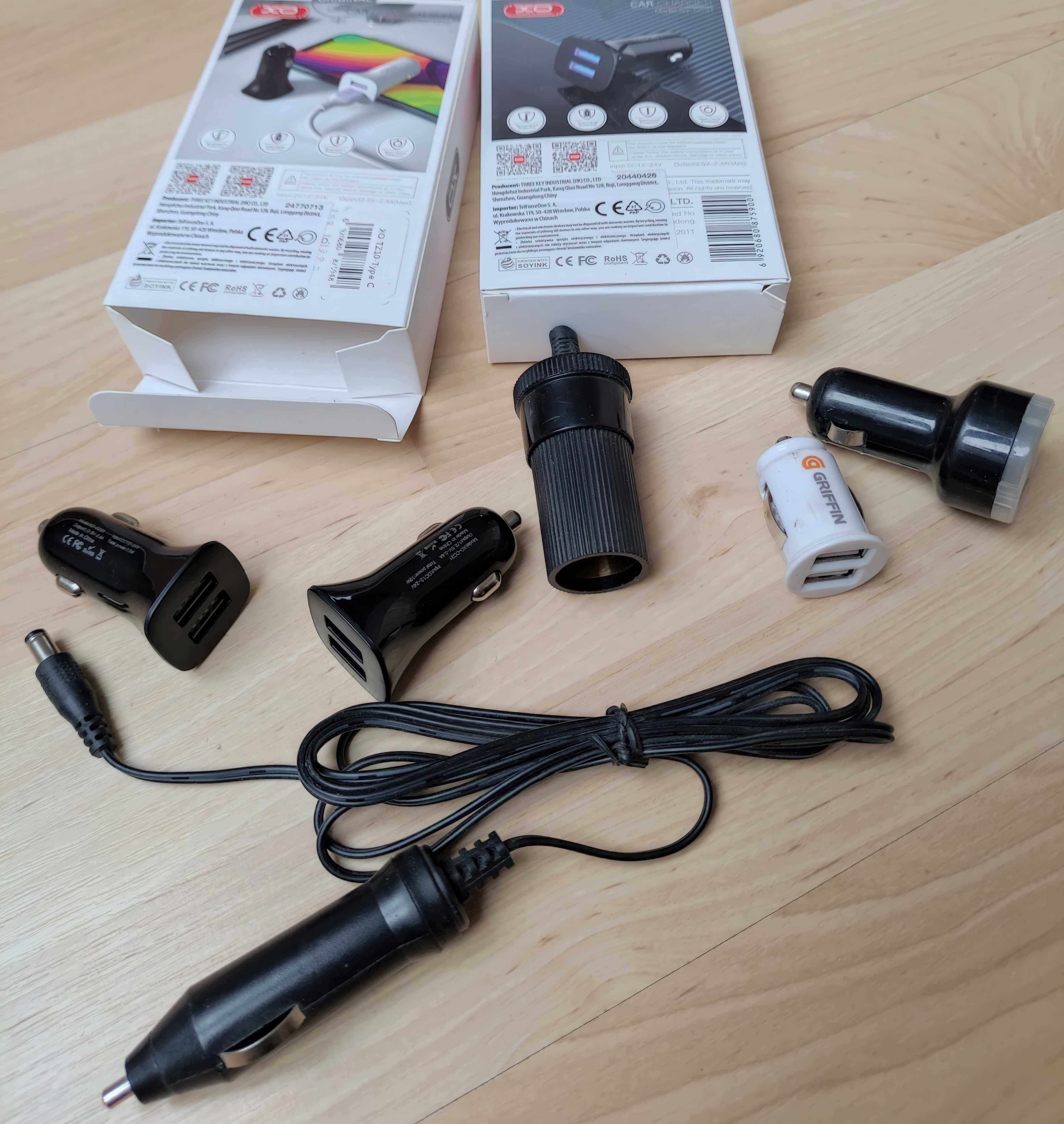 Ładowarka samochodowe dodatki USB 12V 24V