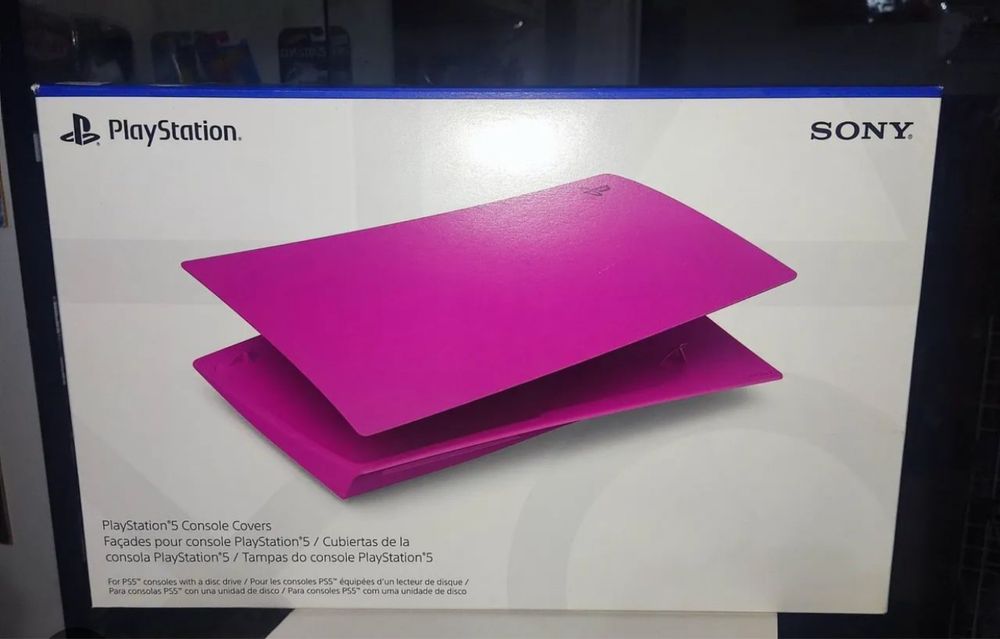 Tampas / Capas playstation 5 Rosa para Ps5 Digital
