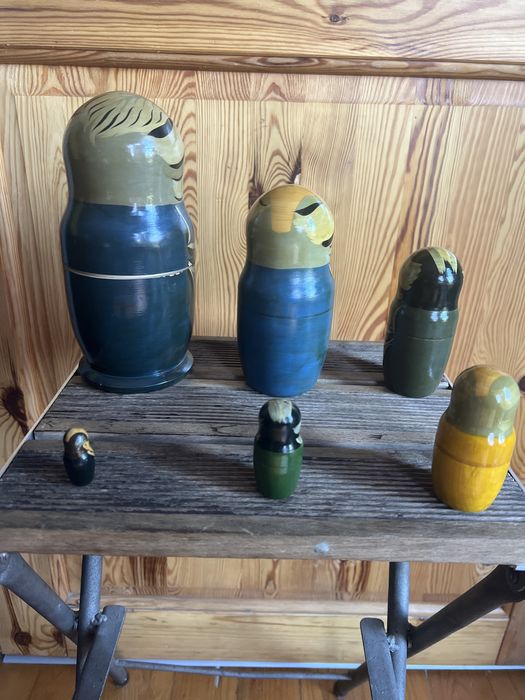 Sprzedam rzadkie 6szt matrioszki z przywódcami ZSRR/Rosji lata 80 te.