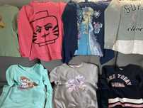 Bluzki zestaw dla 6-7latki, bluzki, bluzy, 7 sztuk, lego, sky i inne
