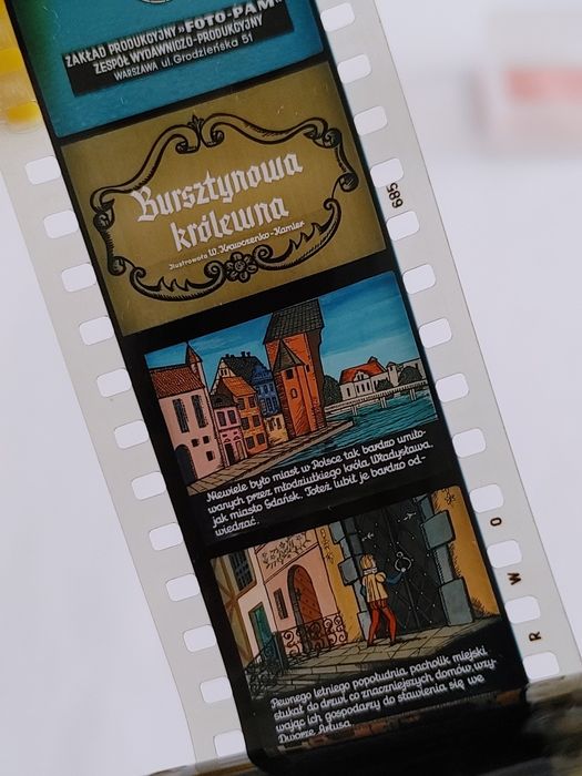 Bajka na rzutnik BURSZTYNOWA KRÓLEWNA bajki na kliszach PRL retro