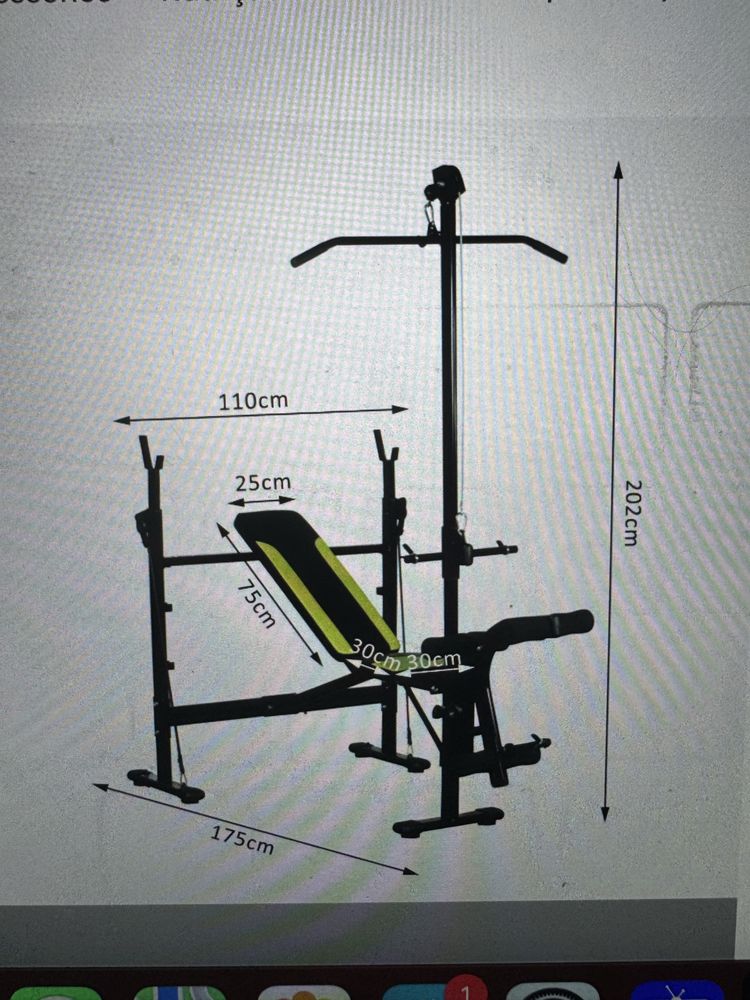 Banco musculação multifunções Decathlon