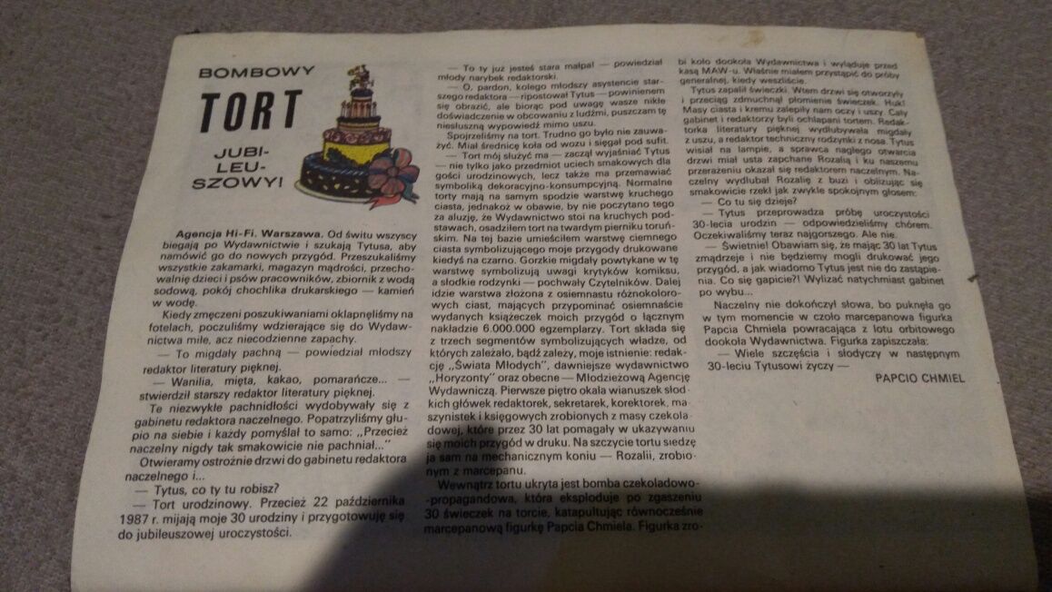 PRL komiks Tytus Romek i Atomek 1987