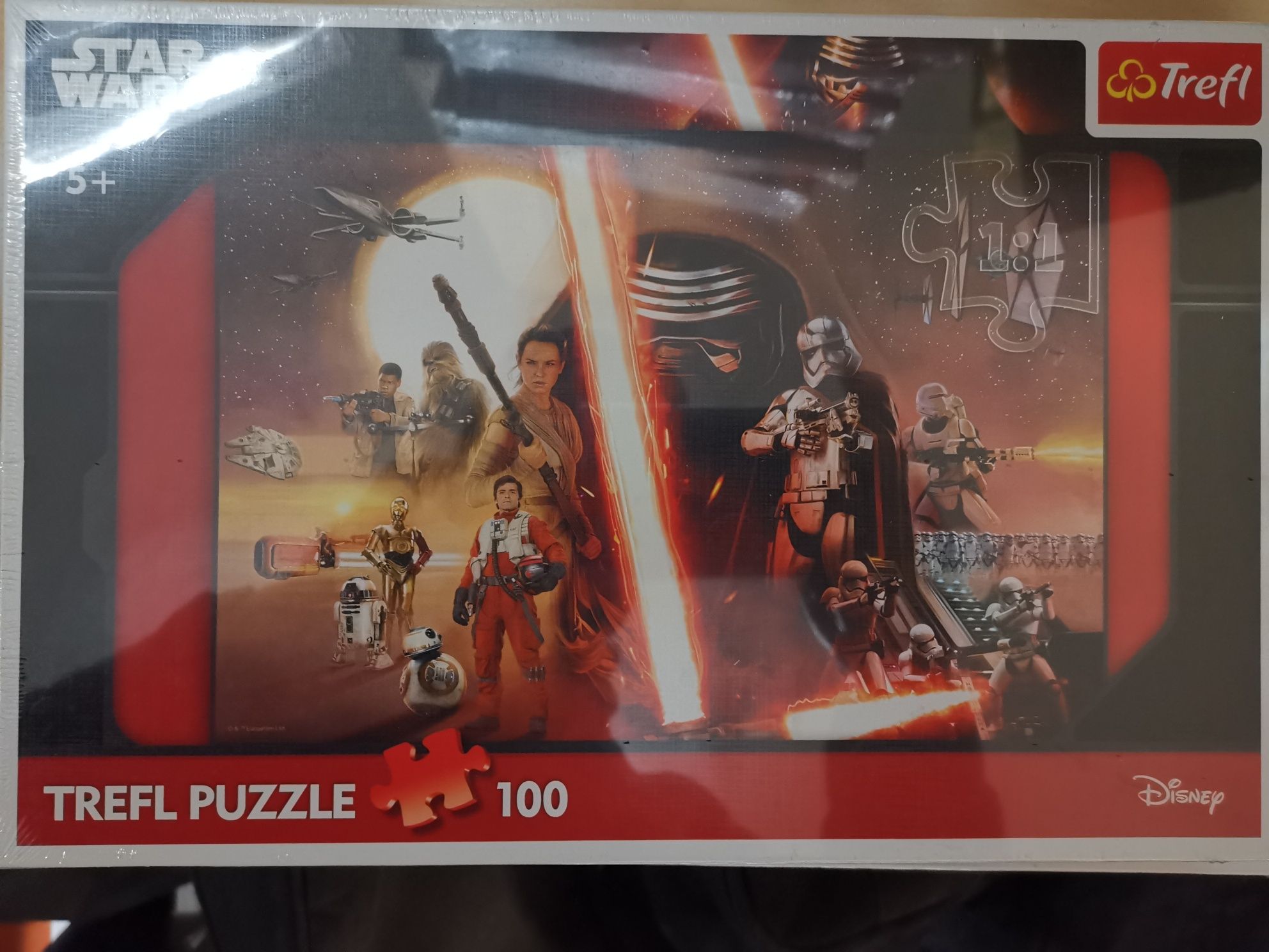 Nowe Puzzle FOLIA Trefl 100 / 160 Disney Star Wars Księżniczki Auta