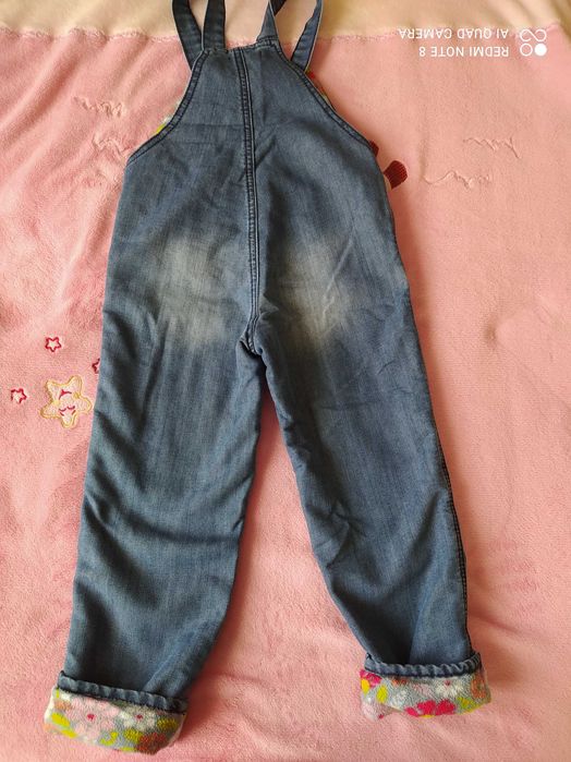 Теплий комбінезон, джинси, 4-5 років