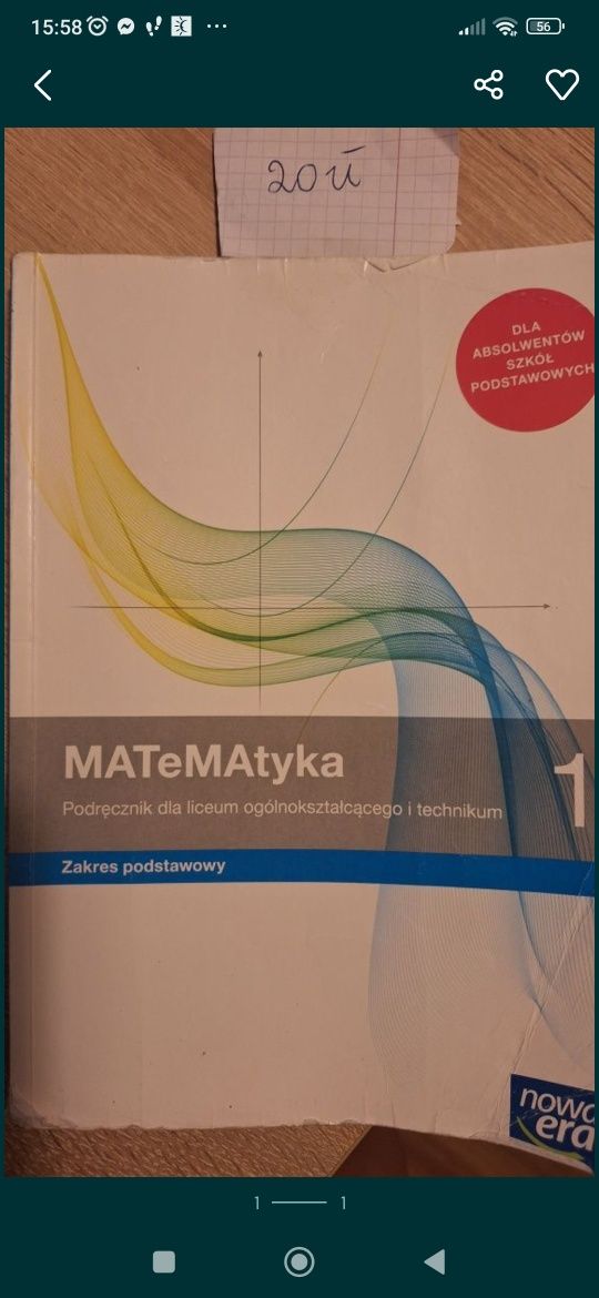 Matematyka 1 Nowa Era