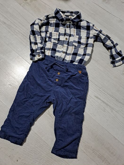 ZESTAW komplet spodnie koszula