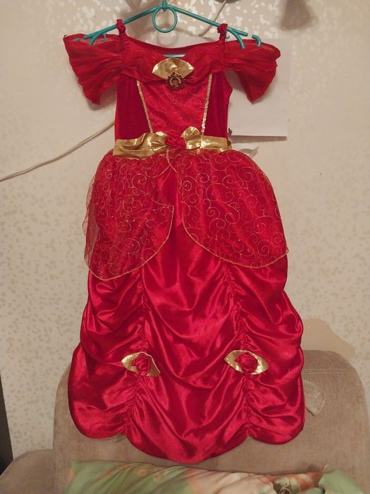 Платье на девочку принцесса, королева, Эльза. На 6-8 лет.