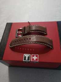 Oryginalny pasek do zegarka Tissot  22mm brązowy