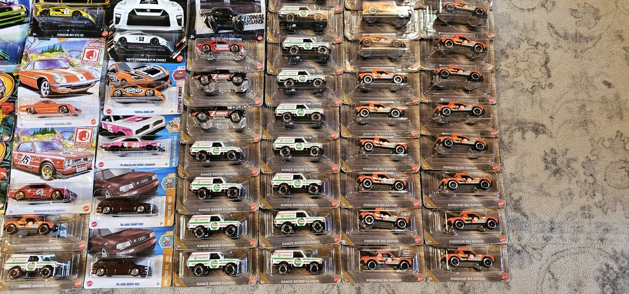 Hot wheels kolekcja Porsche Range Rover Audi Mazda Nissan Ford Fiat