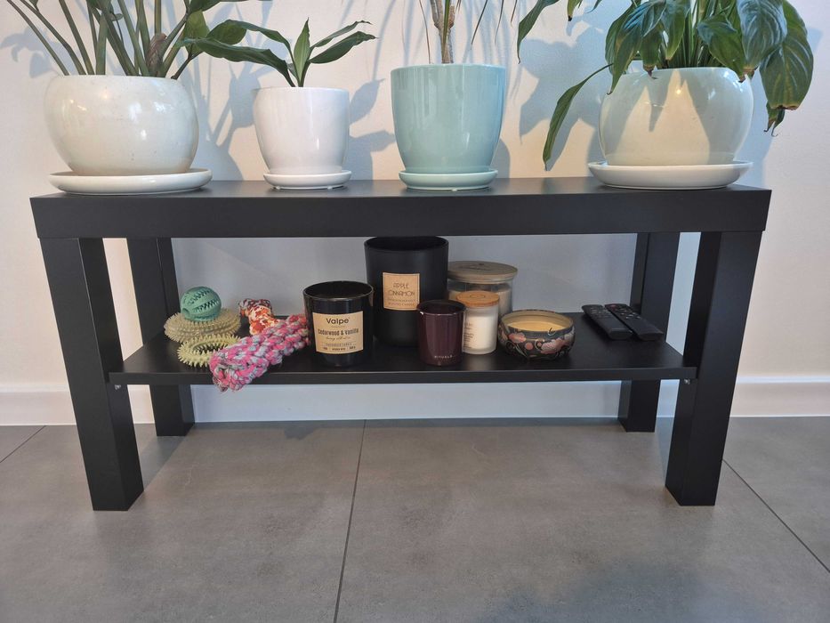 Szafka pod TV, czarna, 90x26x45 cm IKEA LACK