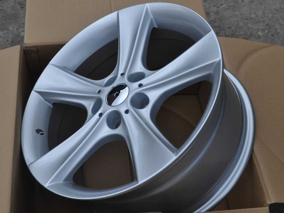 Srebrne felgi R18 5X120 BMW 5 E39 E60 E61 F10 7 E65 E66 F01 F02 F03