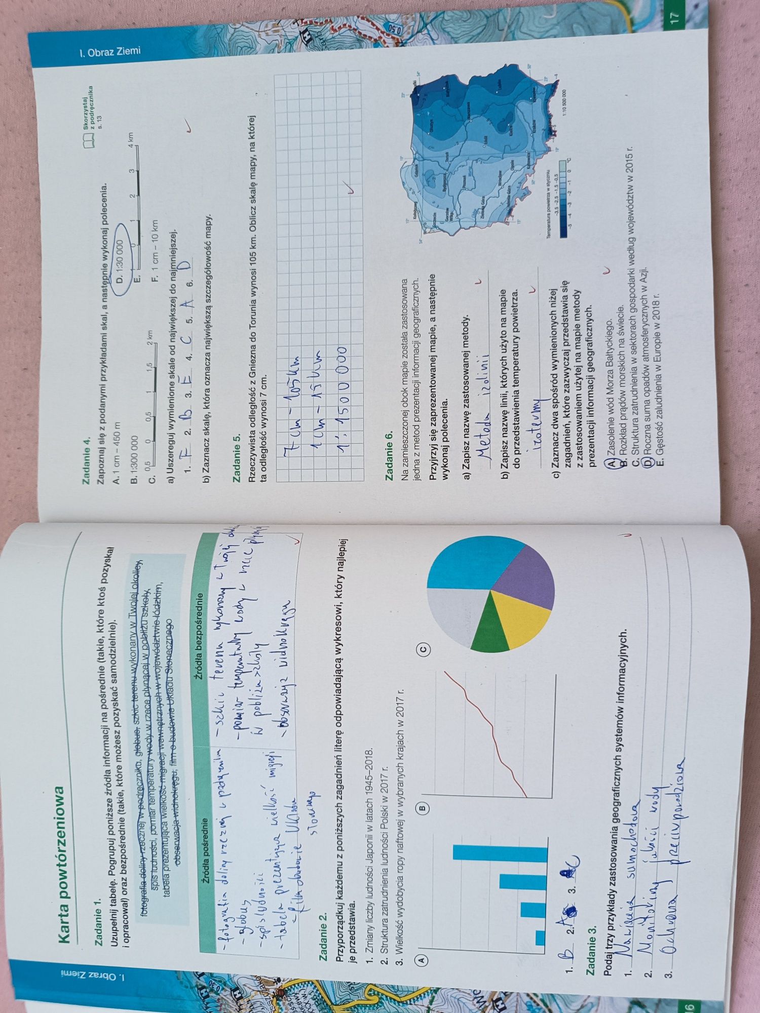Karty pracy ucznia klasa 1 Oblicza geografii zakres podstawowy