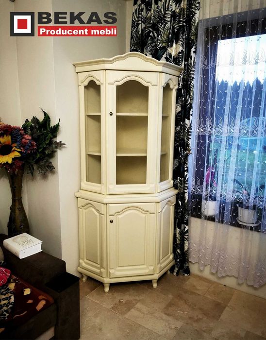 Stylizowana Witrynka Narożna Narożnik ECRU Dąb Producent BEKAS StyL