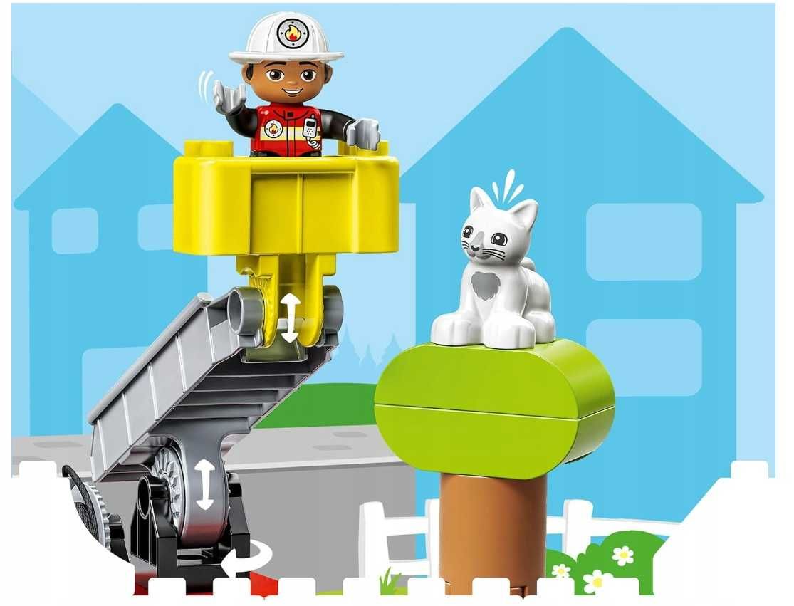 Zestaw klocków LEGO Duplo 10969 Wóz strażacki 10969 dla najmłodszych