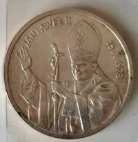 Medal Srebrny Jan Paweł II Gaude Mater Polonia + Replika