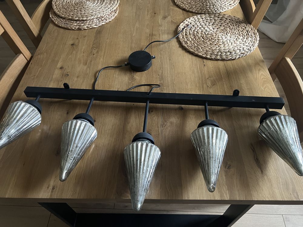 Lampa loftowa metalowa