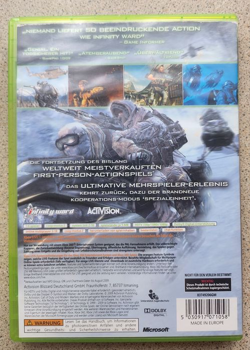 Call of duty Modern warfare 2 xbox 360