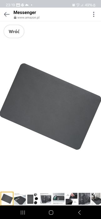 Zestaw 8 skórzanych dwustronnych podkładek na stół