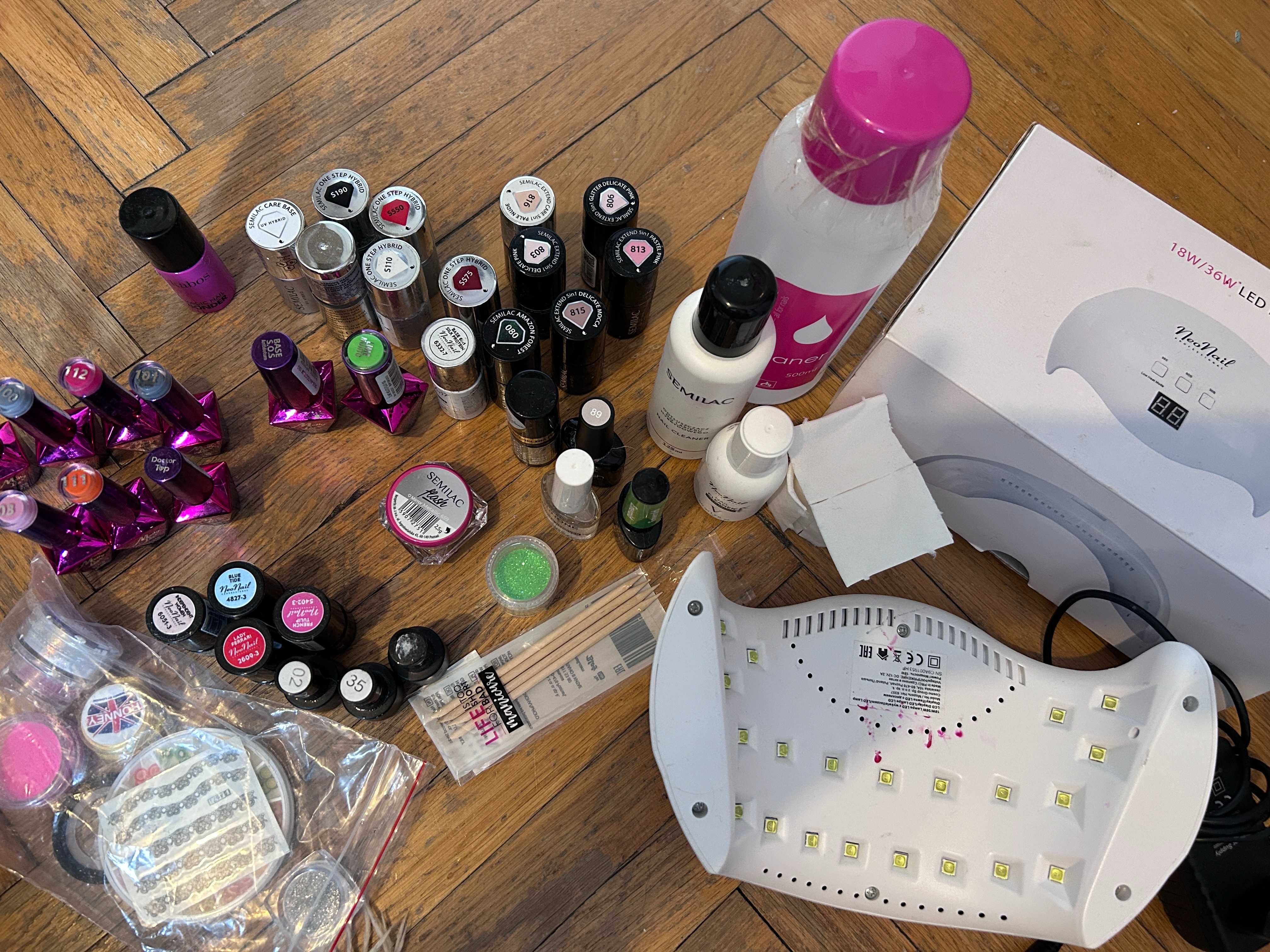 Zestaw do manicure lakier hybrydowy żelowy