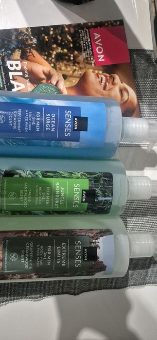 Żel męski z pompką 3×720 ml Avon
