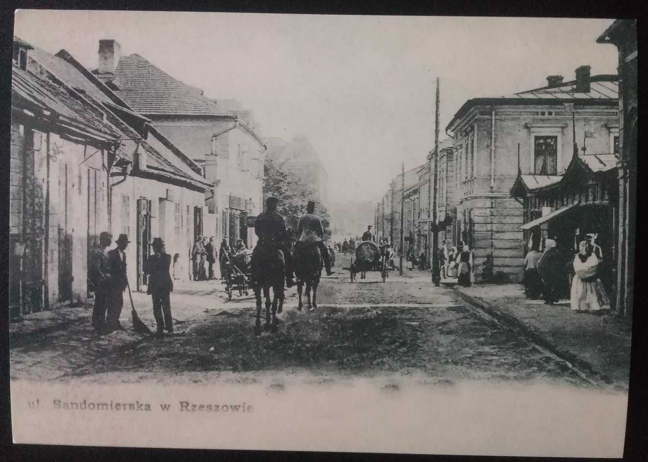 Pocztówka Rzeszów ul Sandomierska około 1910 roku