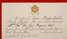 Mordomia Mor Real Paço Pena 1896 dia Rainha D Amélia (Reservado)