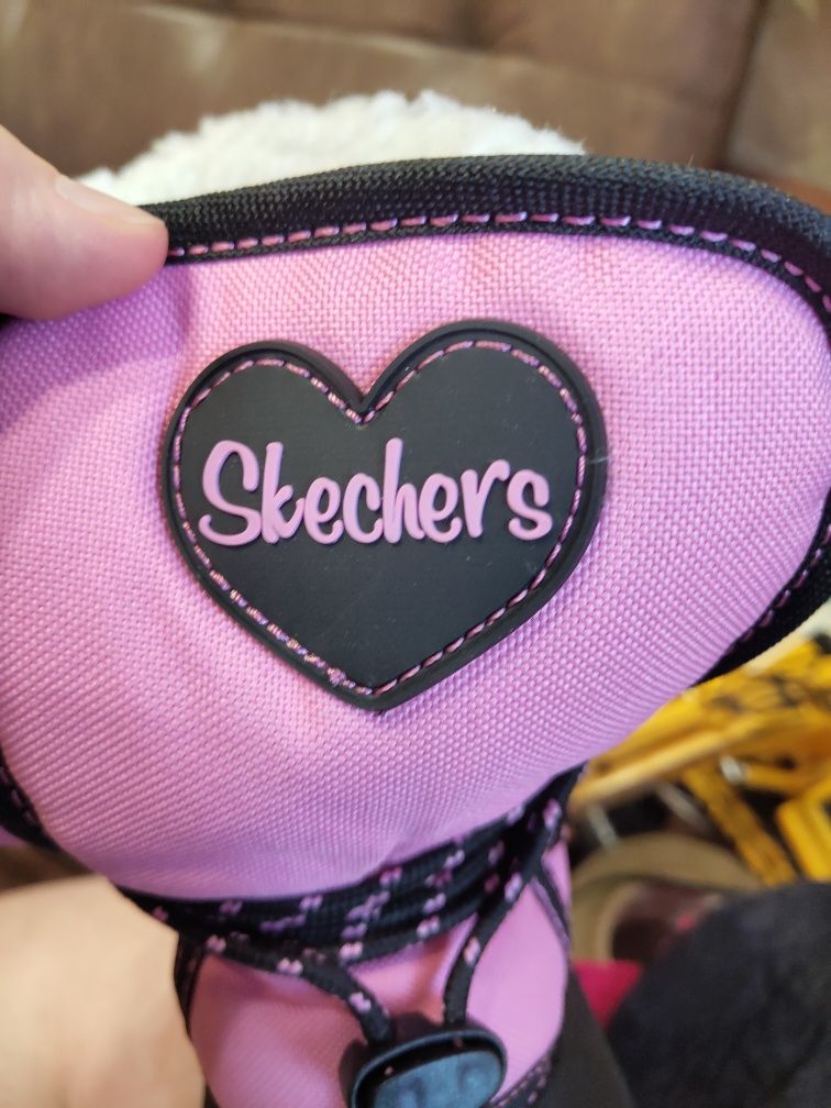 Теплі чобітки Sketchers резинові черевики гумові 29, 19см