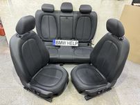 Салон сиденья Сидушки БМВ Ф48 Х1 Черный Кожа Разборка BMW HELP