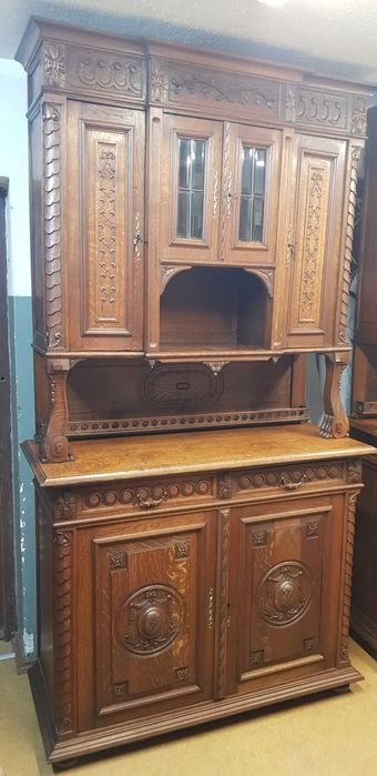 Stary drewniany kredens retro antyk w dobrym stanie