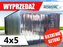 Garaż blaszak 4x5 ocynkowany producent garaże blaszane MONTAŻ GRATIS!