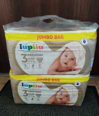 2x Pieluchy Pampersy Lupilu Premium (3), 4-9 kg, Jumbo Bag