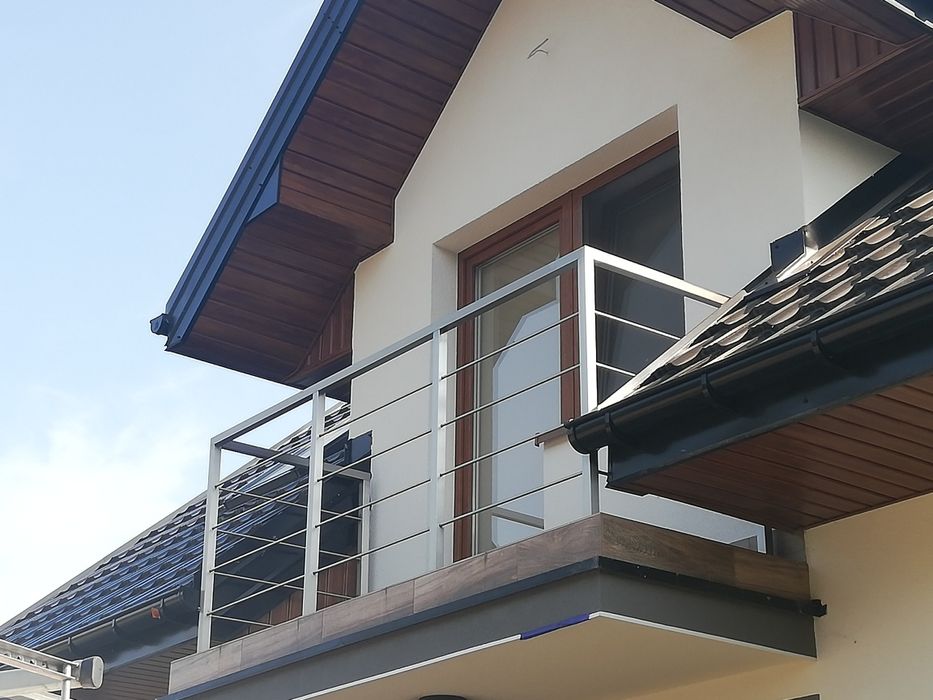 Balkon balkony taras tarasy szklane metalowe