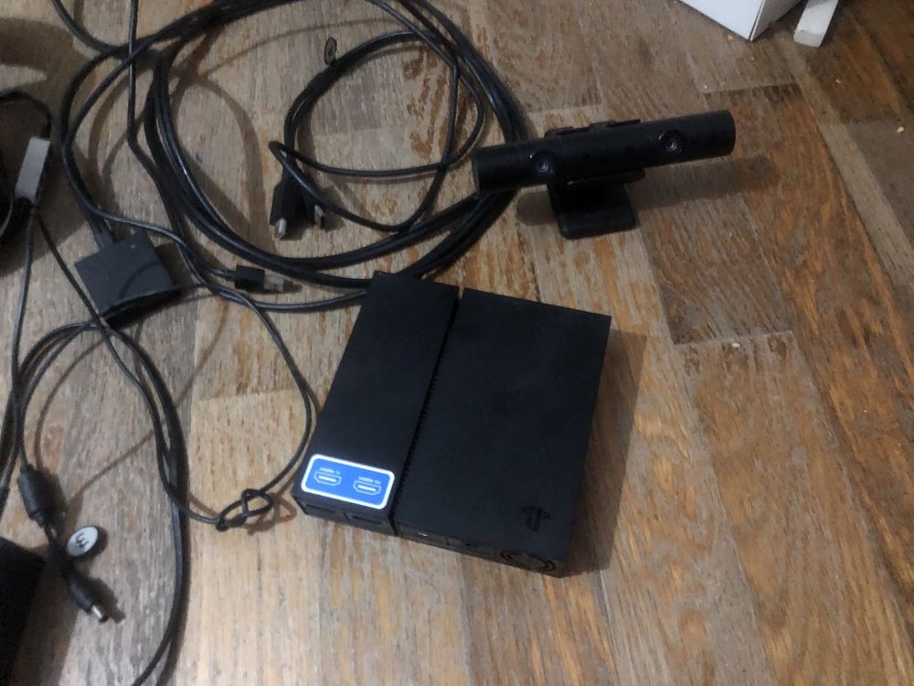 ps vr com caixa comandos e camera