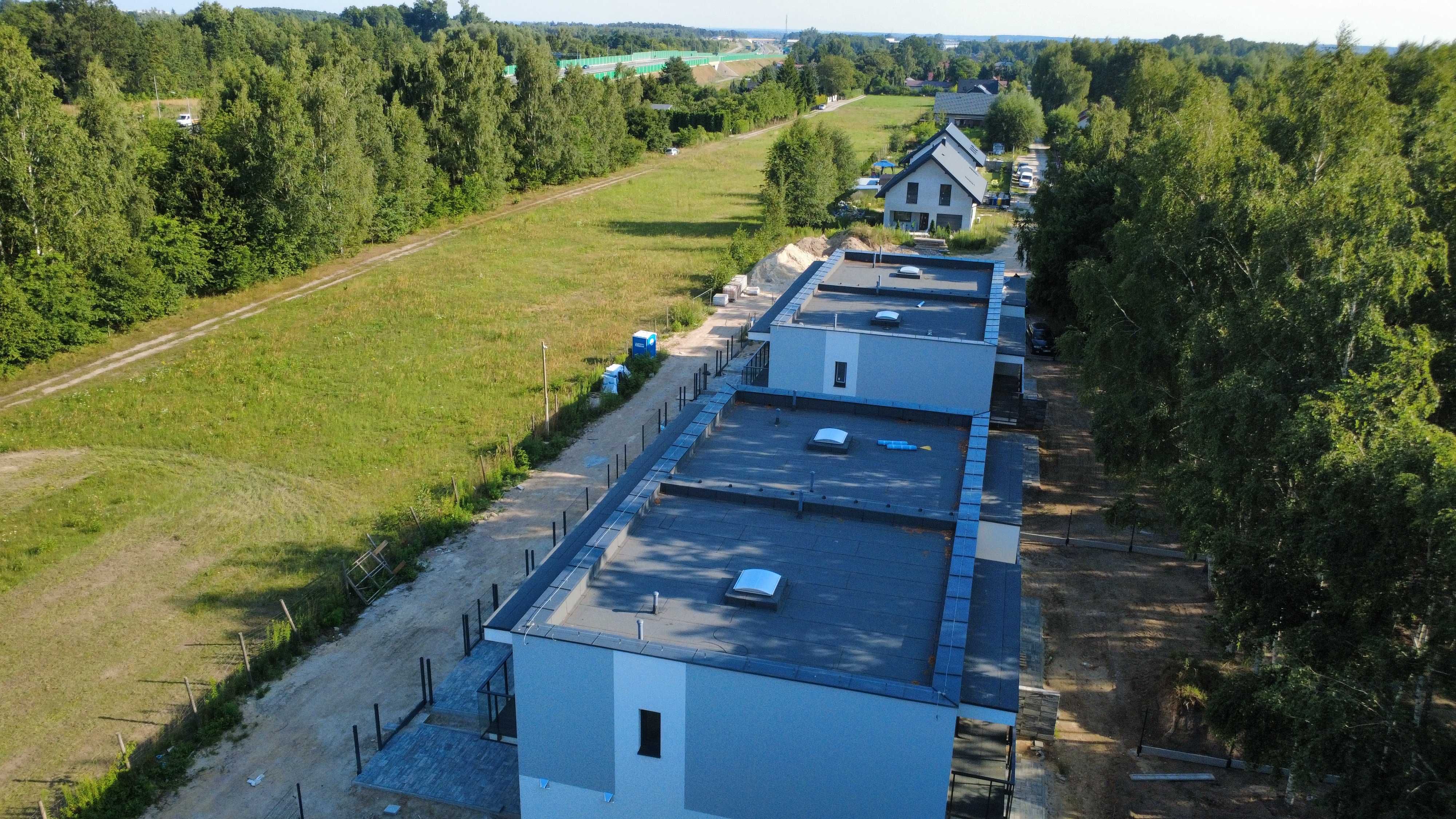 Nowoczesny dom bliźniaczy, Rąbień – tylko 3 wolne! pompa, rekuperacja