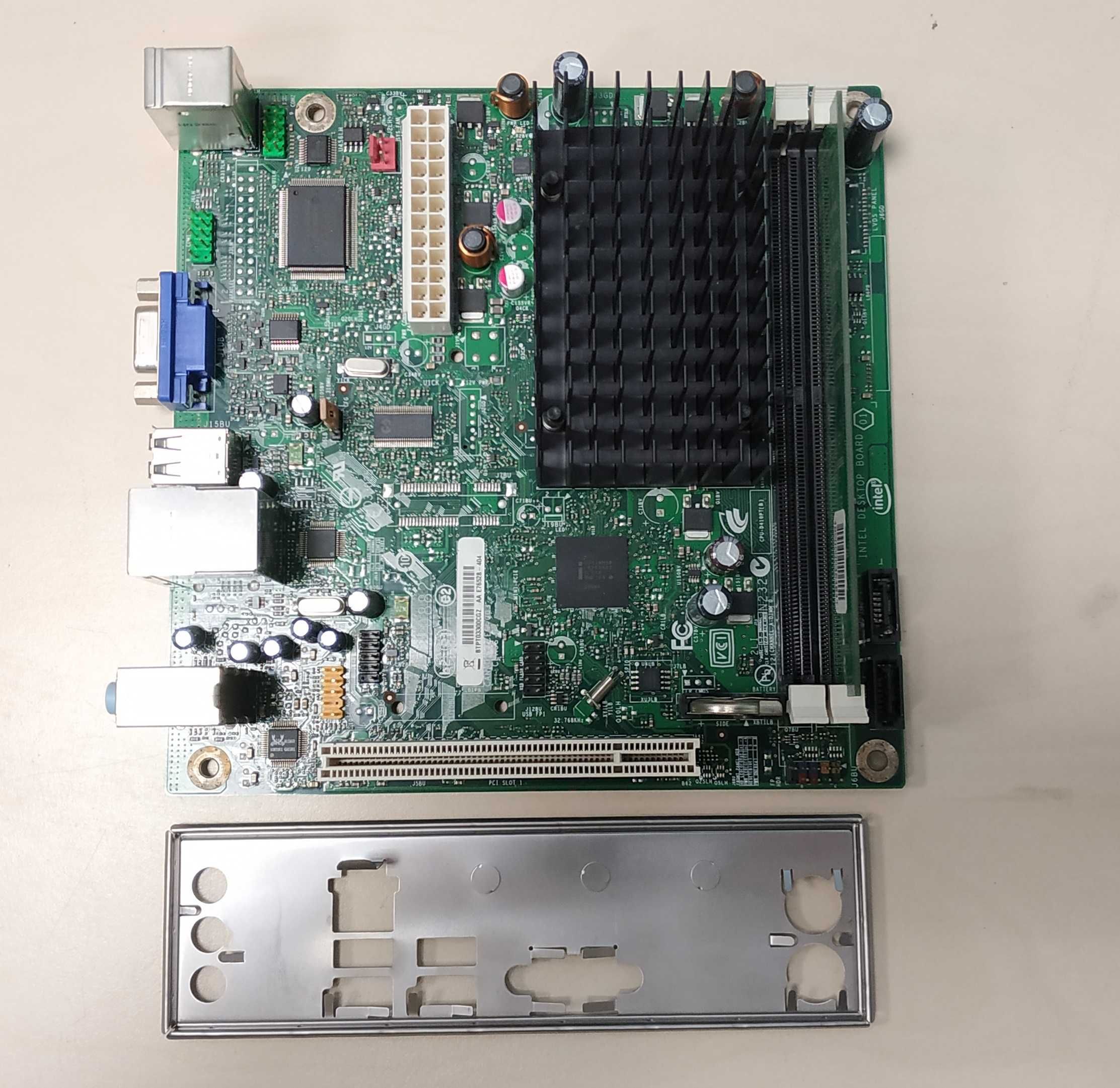 Материнська плата Intel (Atom D410, NM10 Express, PCI) + 1Gb DDR2