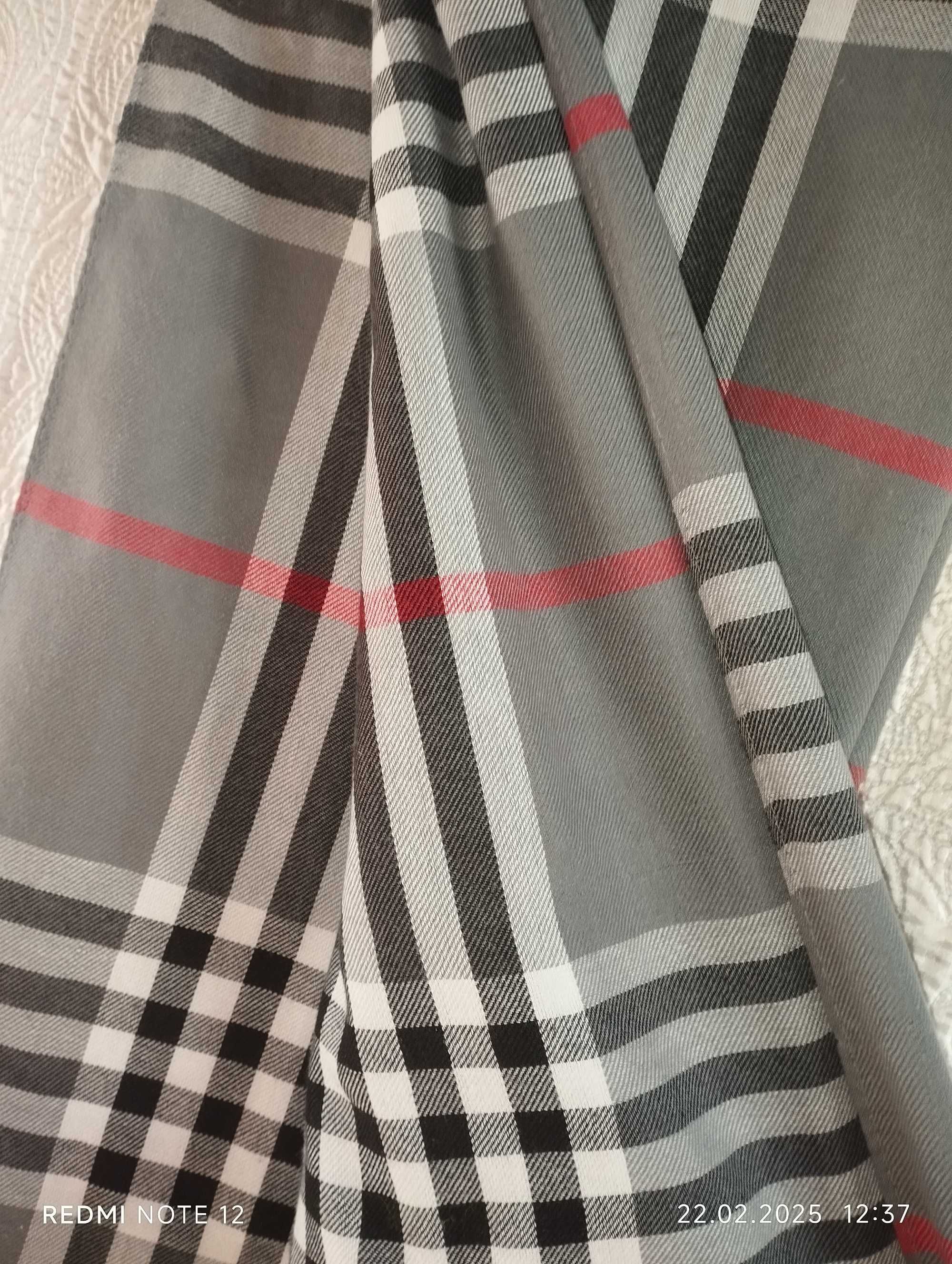 Шарф у клітинку Pashmina в стилі Burberry 68х180см