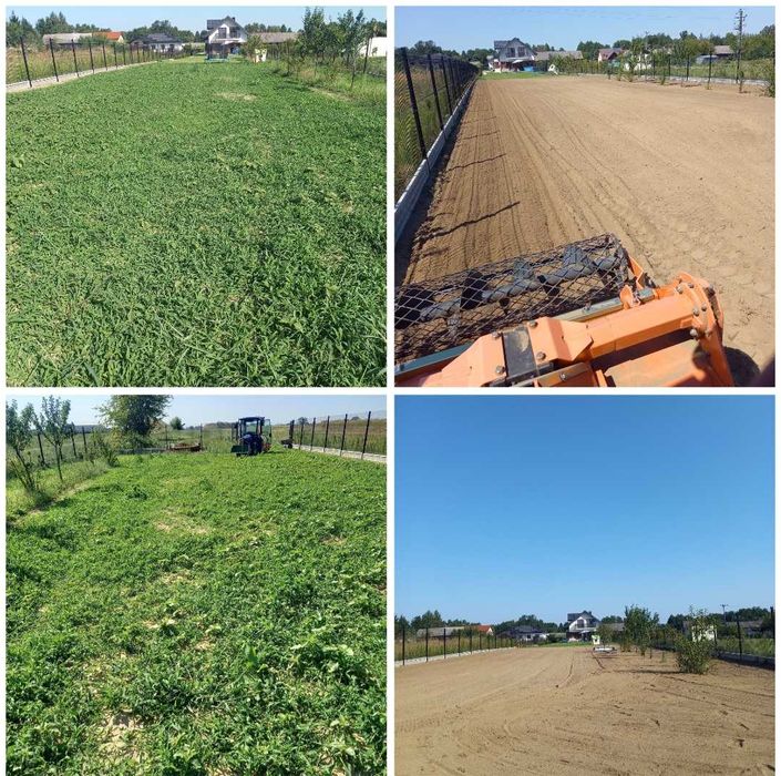 Usługi ogrodnicze glebogryzarka separacyjna zakładanie trawnika